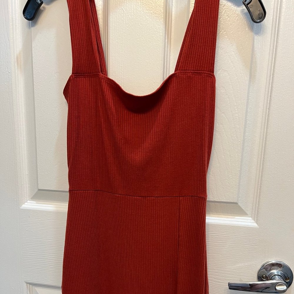 NWOT Reformation Cassi Dress Terracotta (Small)